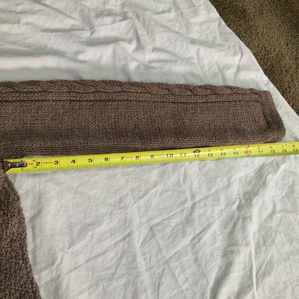 Open Front Wool Cable-Knit Cardigan from Highland Home Industries (medium) - Picture 8 of 13